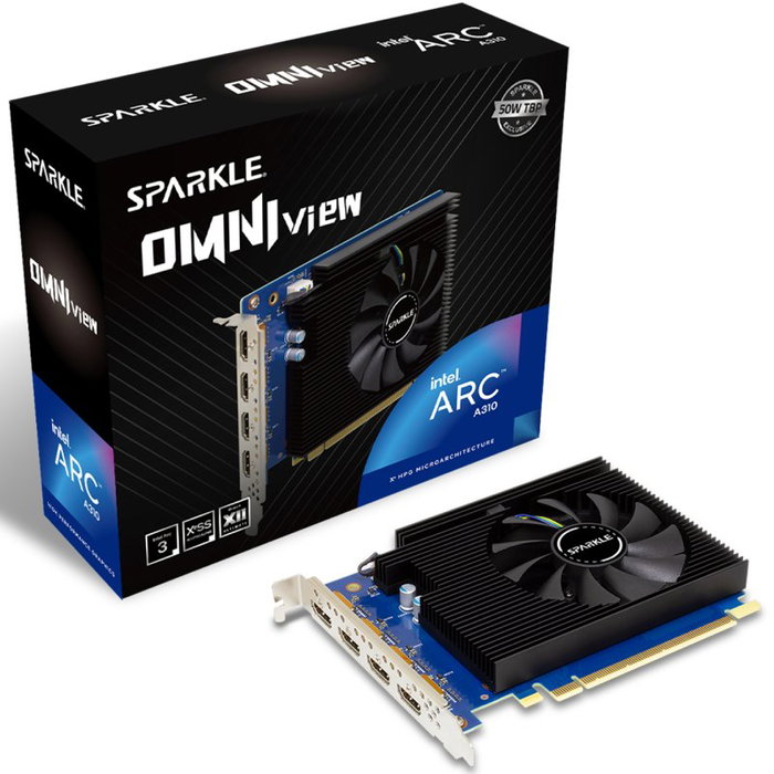 Sparkle Intel Arc A310 Omni View 4 GB GDDR6 4xHDMI Sparkle Intel Arc A310 Omni View 4 GB GDDR6 4xHDMI